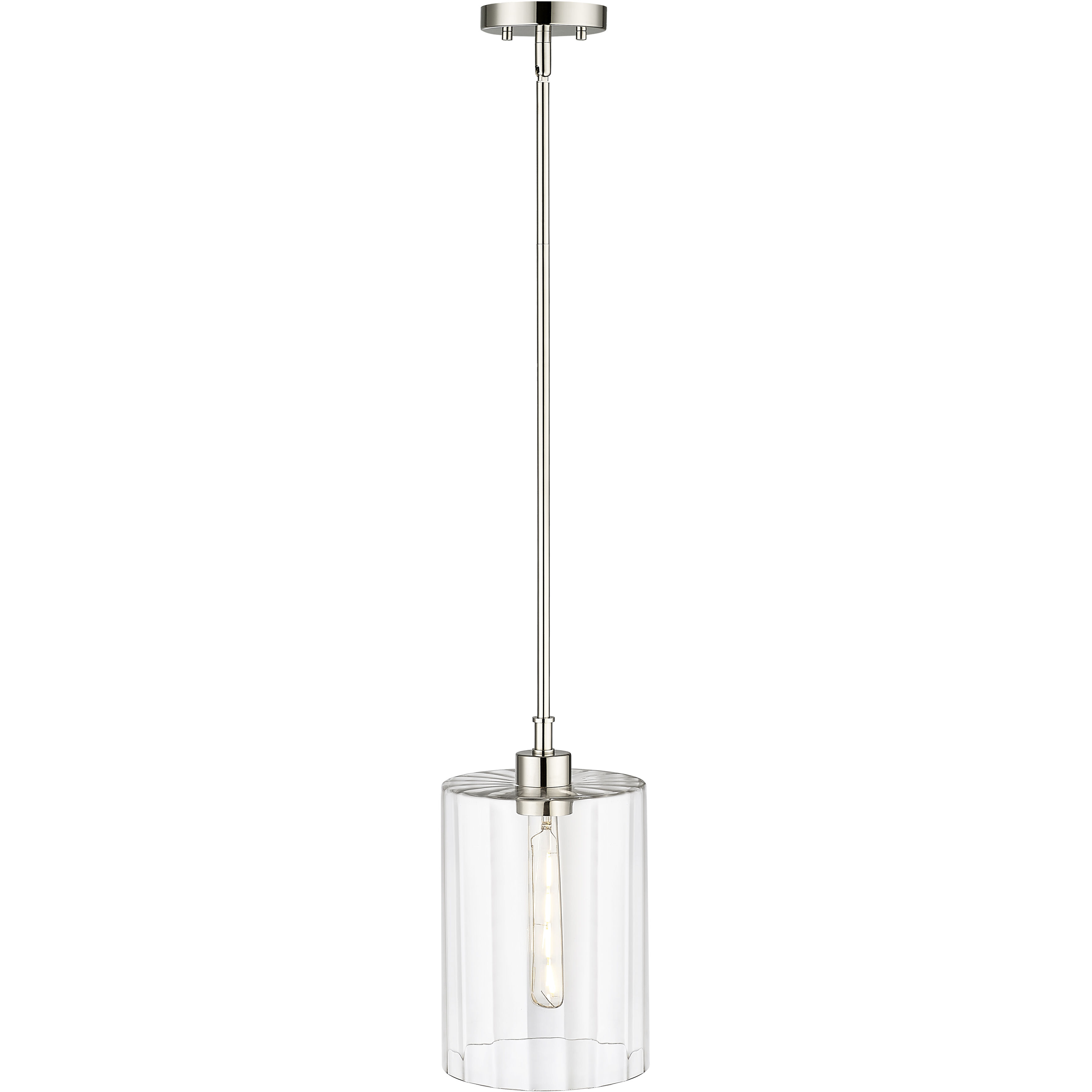 Chastine 1 Light 8 inch Polished Nickel Pendant Ceiling Light